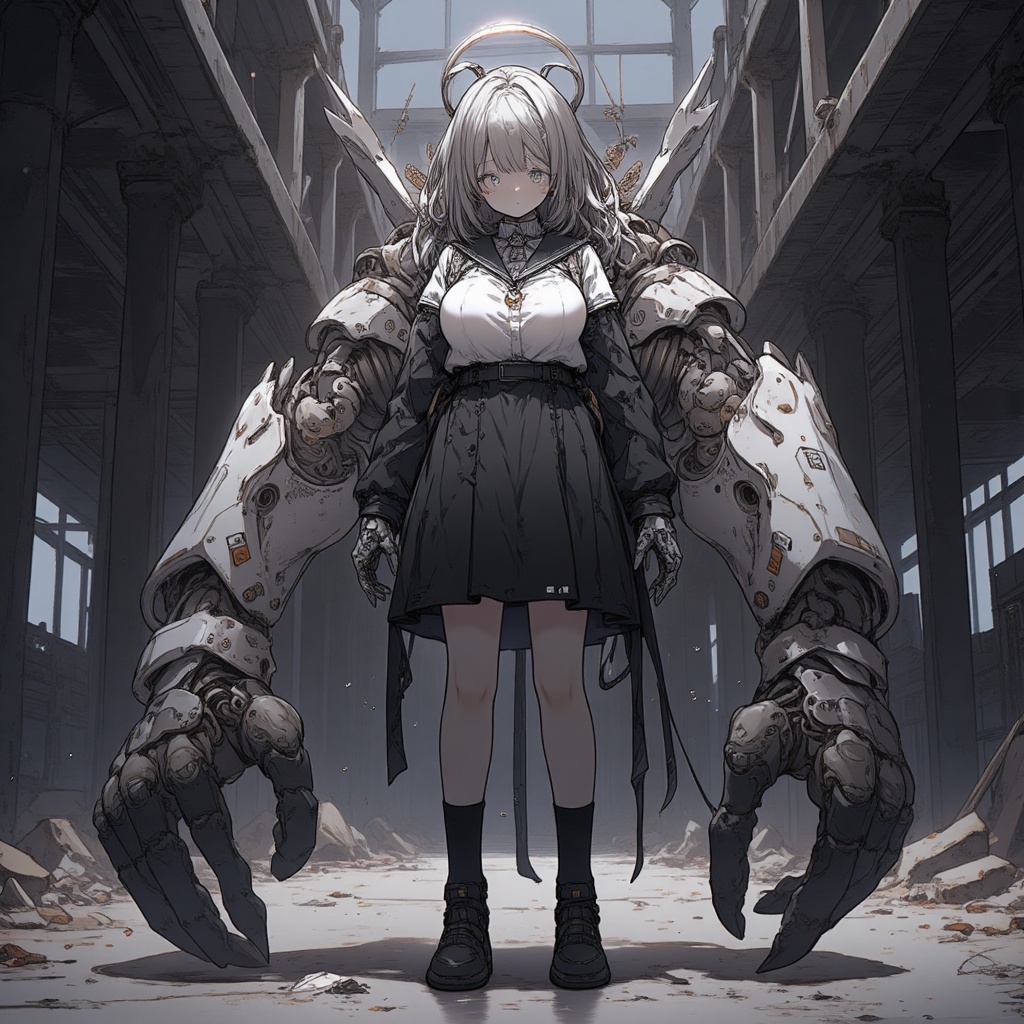 1girl,  cyborg,  science fiction on Tensor.Art