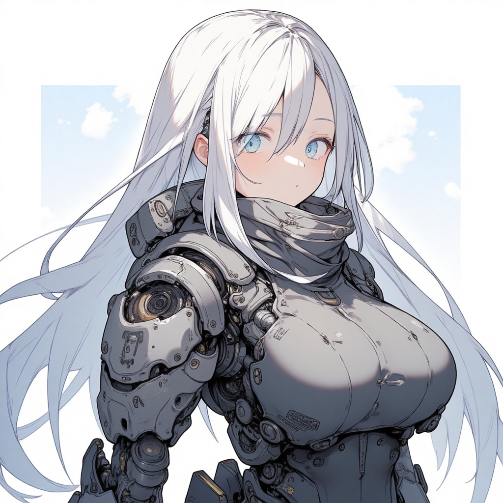 mechanical arms,  1girl,  long hair on Tensor.Art