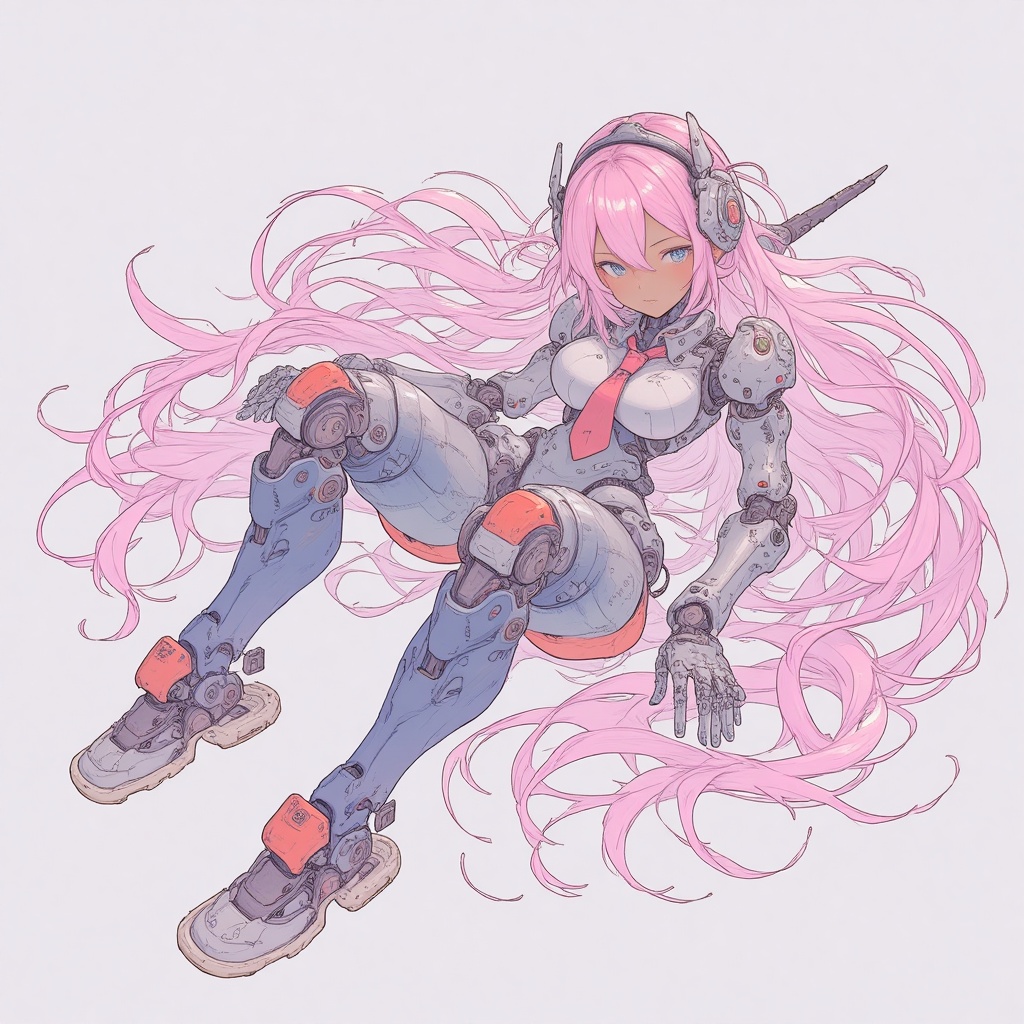 cyborg,  1girl,  solo on Tensor.Art