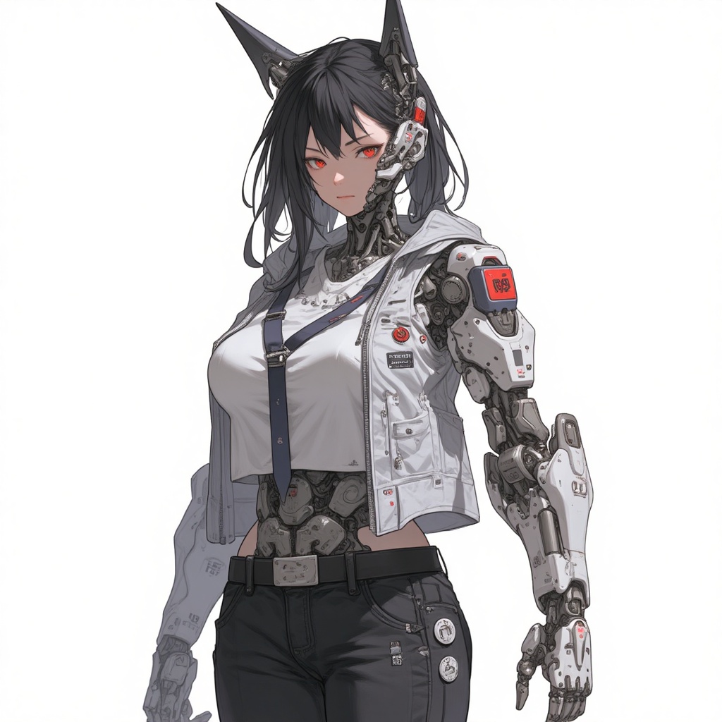 cyborg,  1girl,  solo on Tensor.Art