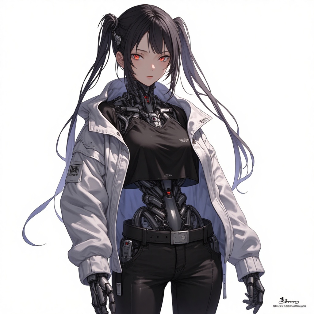 cyborg,  1girl,  solo on Tensor.Art