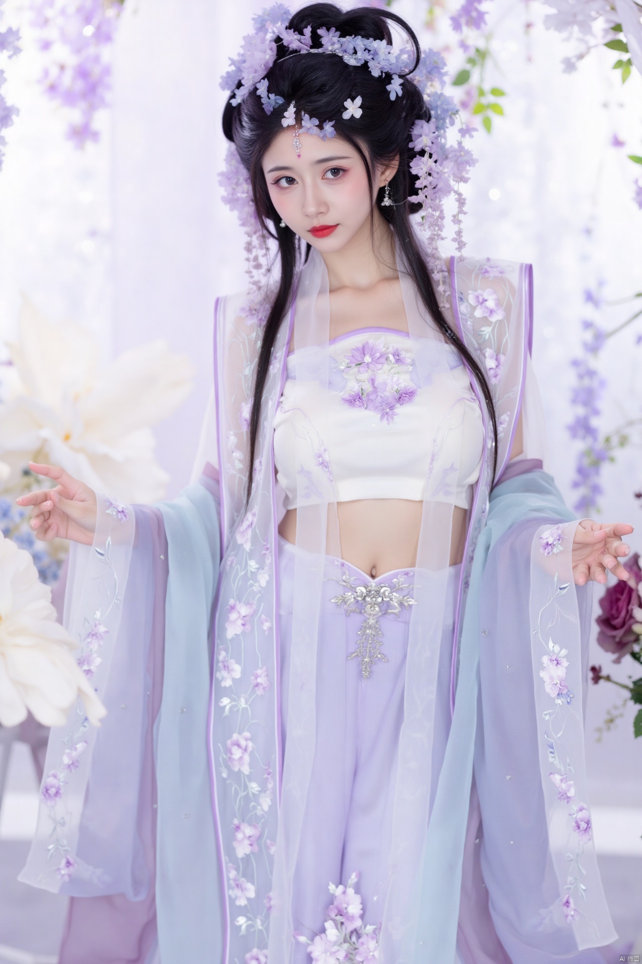 masterpiece,(best quality),official art, (1girl), (solo), ((looking_at_viewer)),(huge breasts:2.89),(full breasts:1.99),Xnanhangqipao,Xhanfu,Xtanghanfu,Xzihanfu,Xqipao,Xzhanguopao