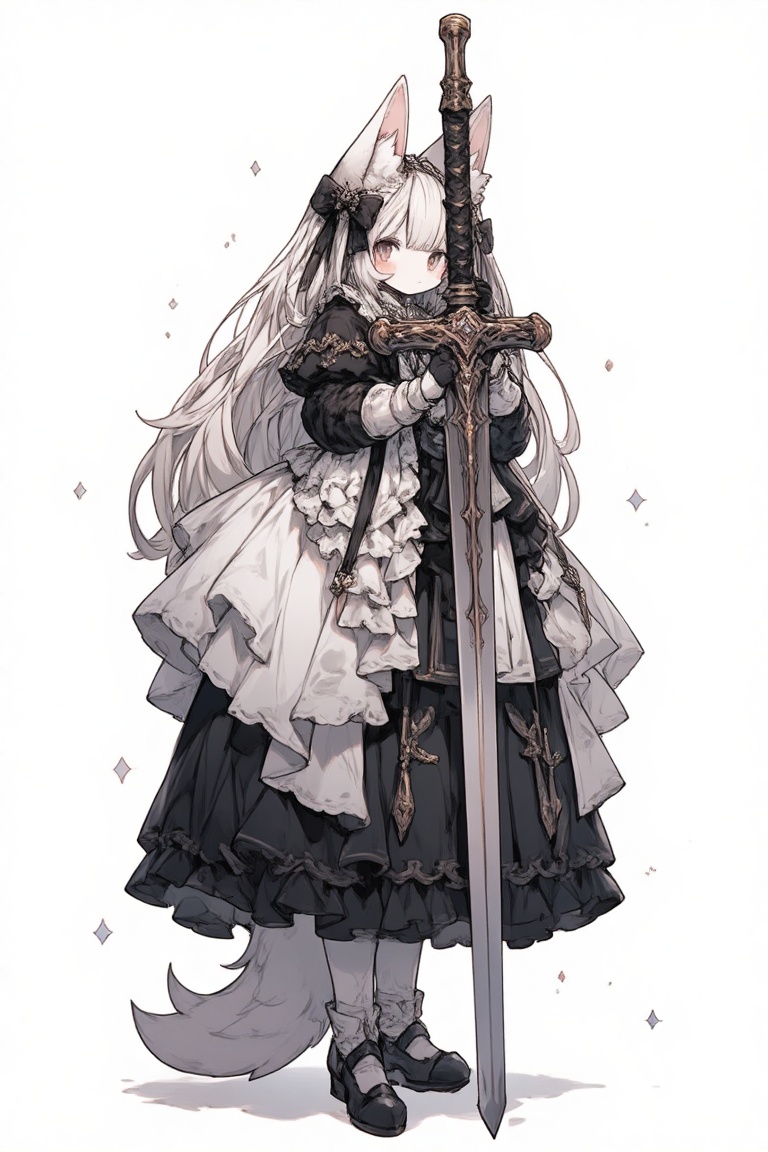 knight,  1girl,  animal ears on Tensor.Art