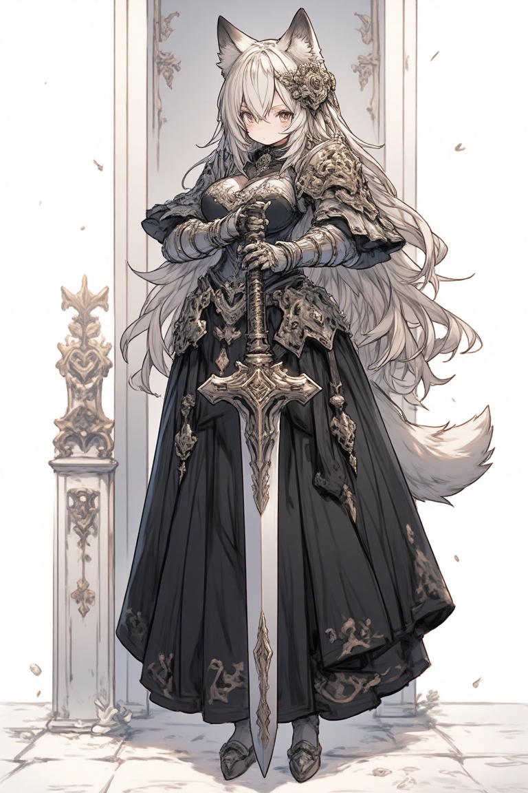 knight,  1girl,  weapon on Tensor.Art