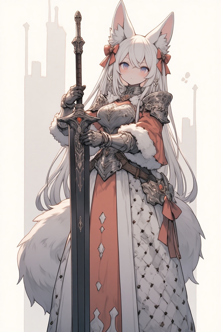 knight,  1girl,  weapon on Tensor.Art