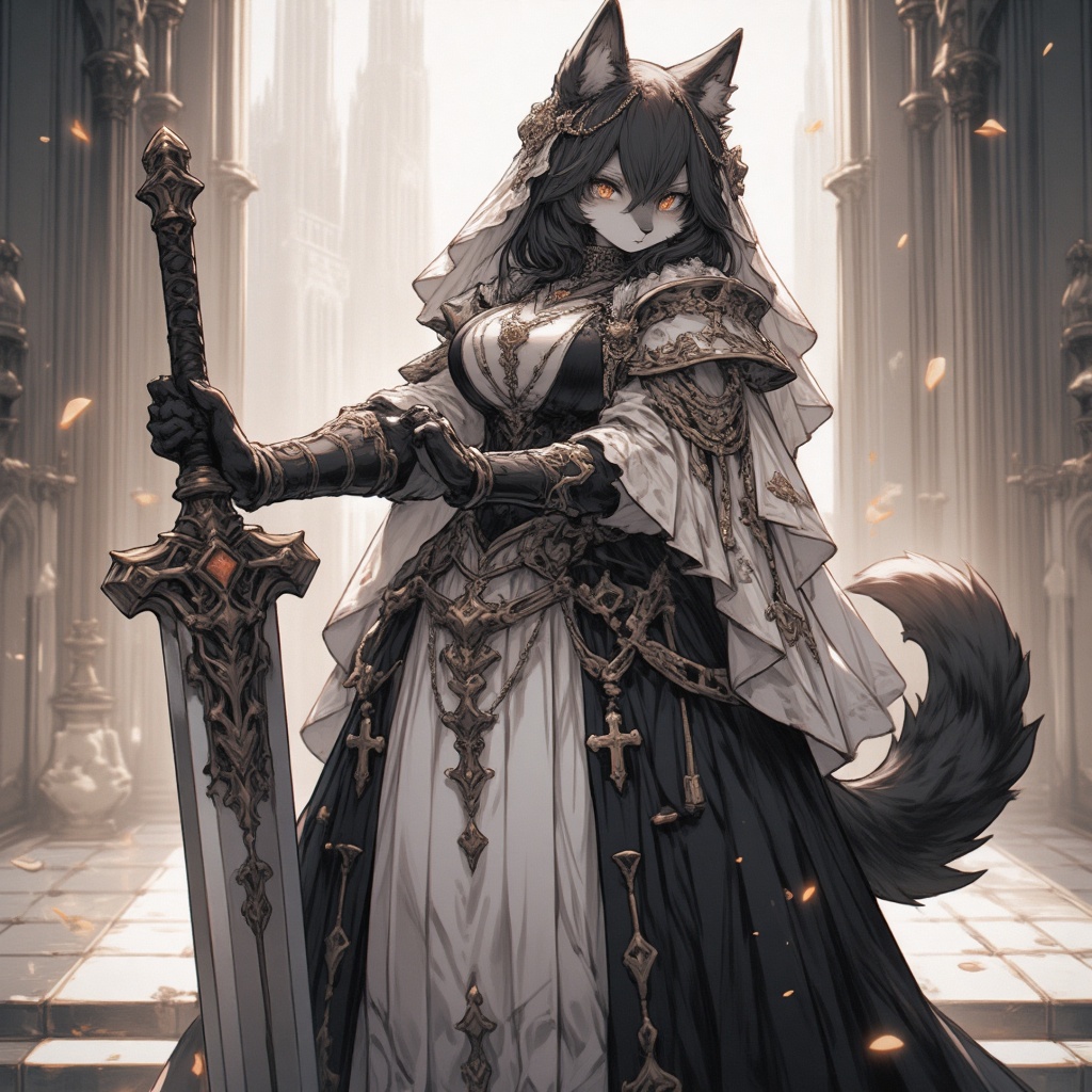 furry,  1girl,  weapon on Tensor.Art