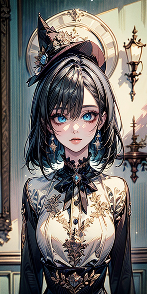 Here is a detailed prompt for an 8K CG masterpiece: Create a stunning,  high-contrast illustration of a single,  captivati...