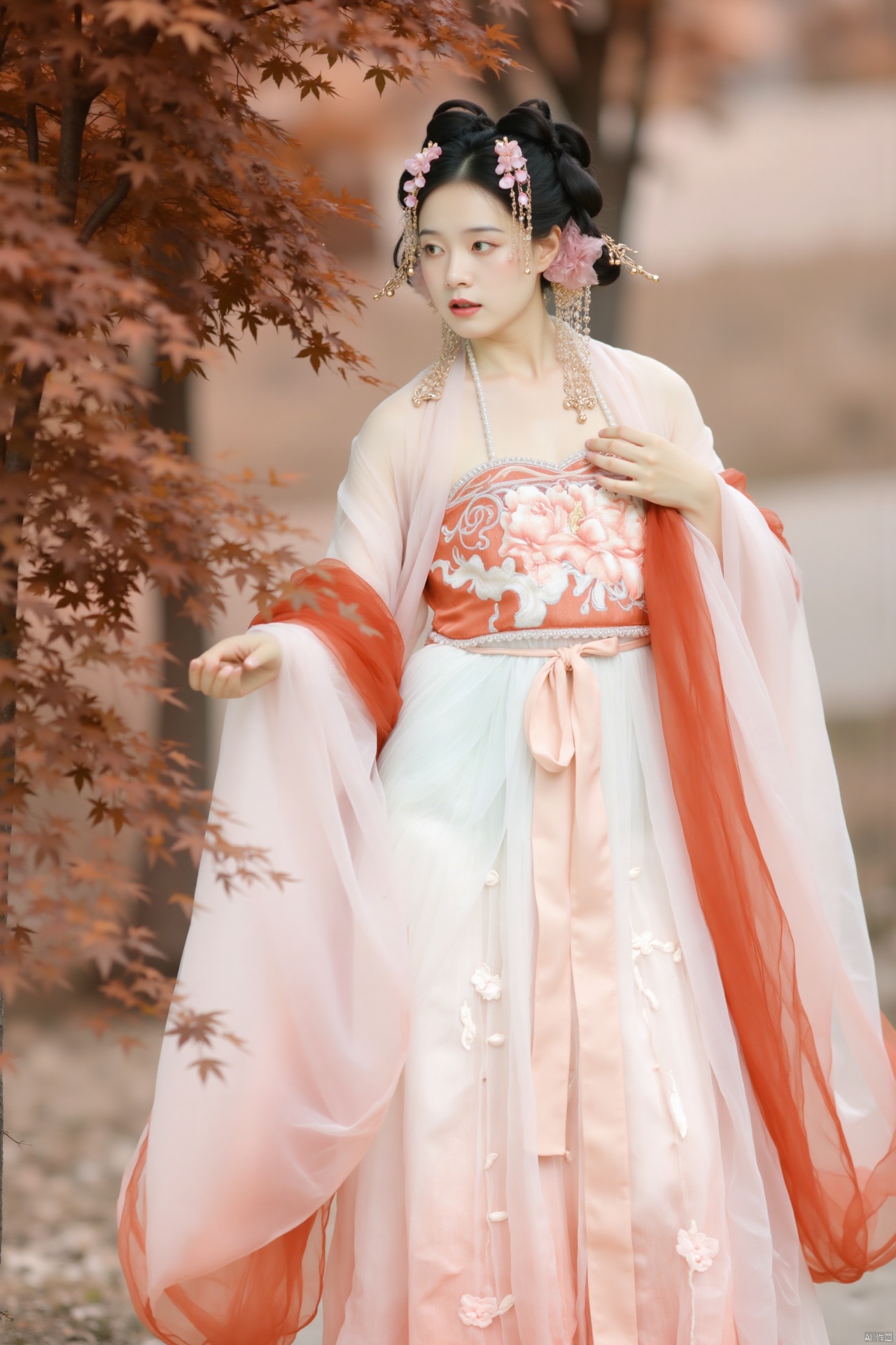 masterpiece,(best quality),official art, (1girl), (solo), ((looking_at_viewer)),(huge breasts:2.89),(full breasts:1.99),Xnanhangqipao,Xhanfu,Xtanghanfu,Xzihanfu,Xqipao,Xzhanguopao