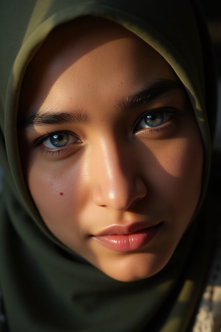 A young Indonesian beauty,  Cut Syifa,  wears a hijab on Tensor.Art