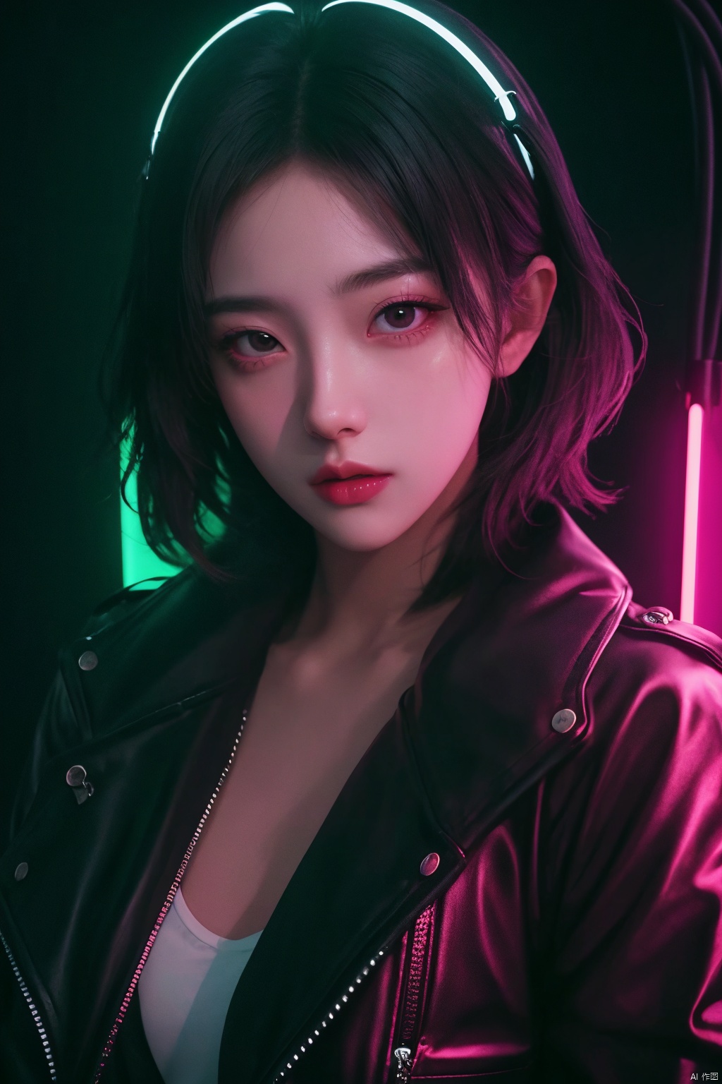 Trendy K Style, neon lighting, highly detailed, ultra-high resolutions, 32K UHD, best quality, masterpiece, 
