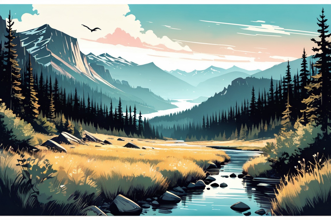 Closeup of a national park on Tensor.Art
