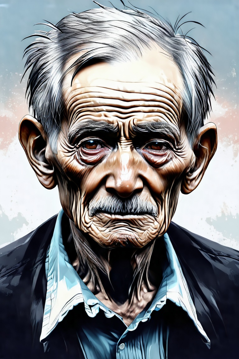 closeup of an old man on Tensor.Art