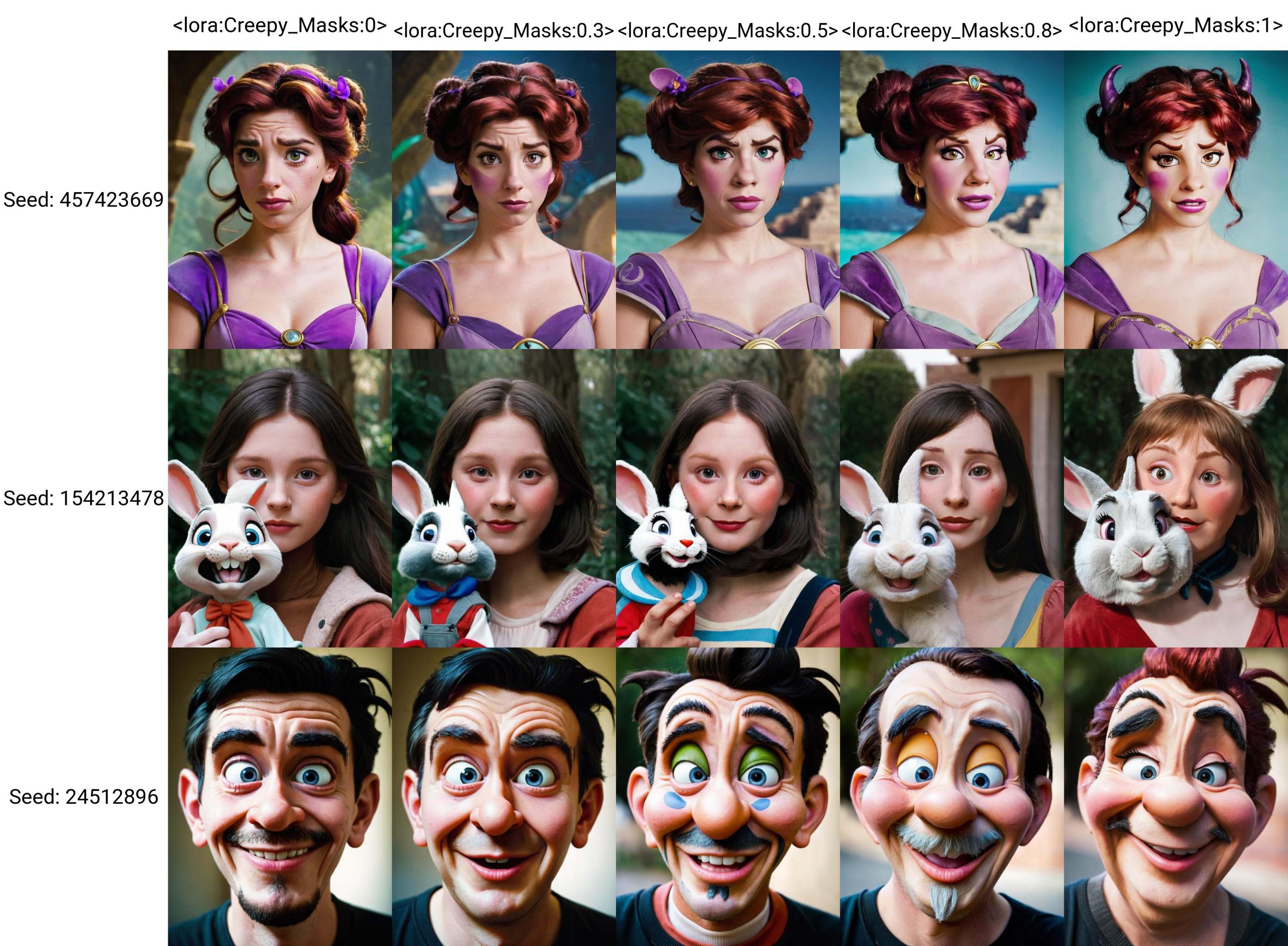 portrait of a person with a Megara disney character's face on Tensor.Art