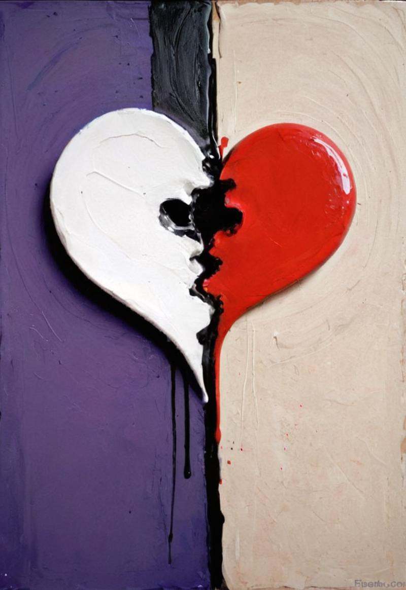 abstract art of love and hate on Tensor.Art