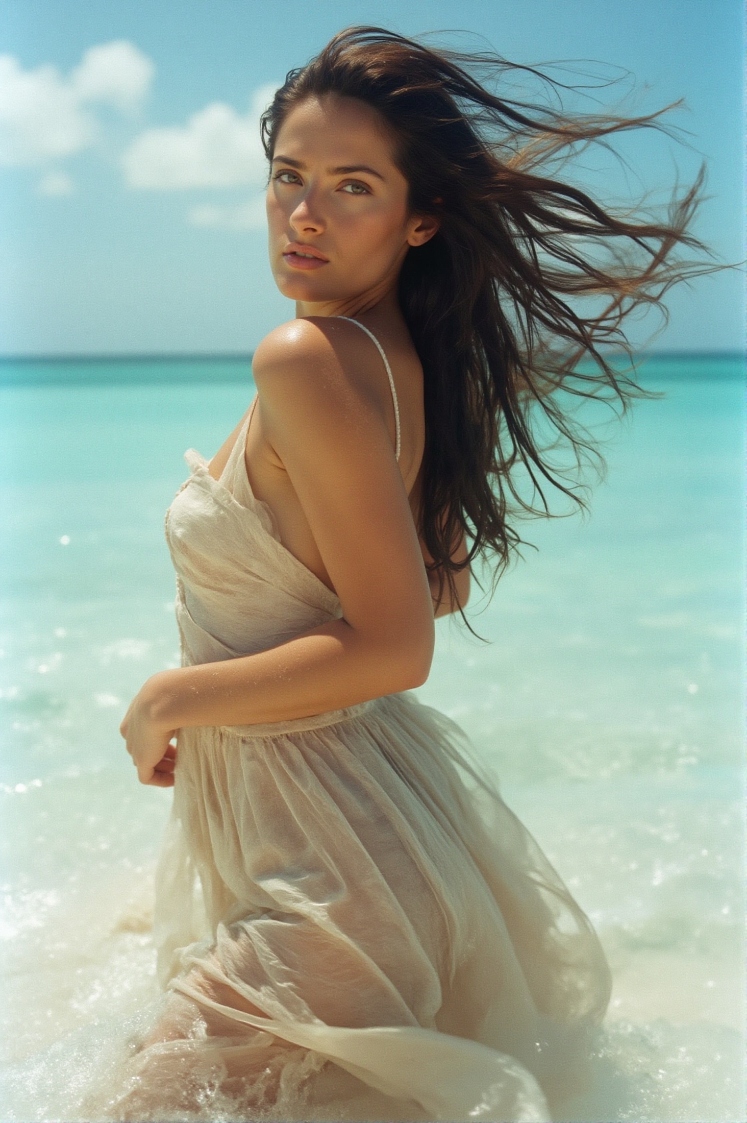 (photo of a woman),  editorial photoshoot,  close up on Tensor.Art