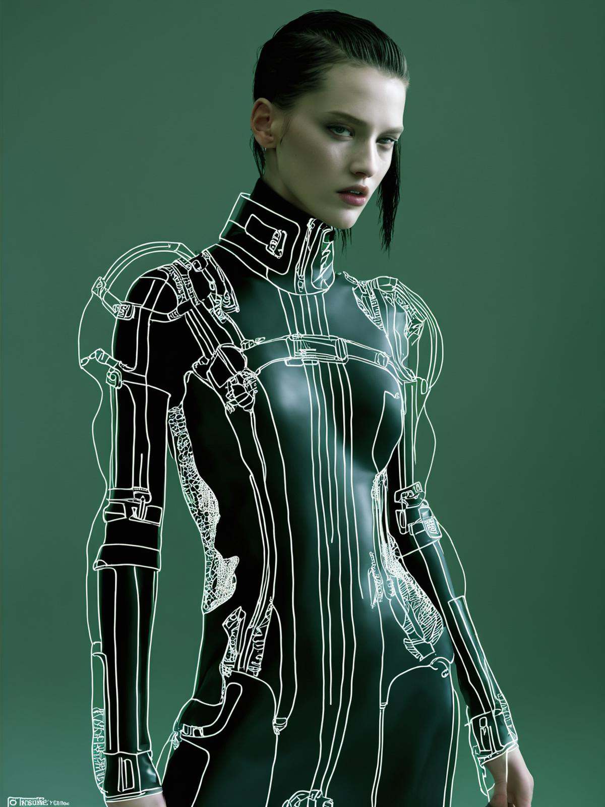 cyberpunk:0.4,  futuristic:0.3,  matrix-inspired:0.3 on Tensor.Art