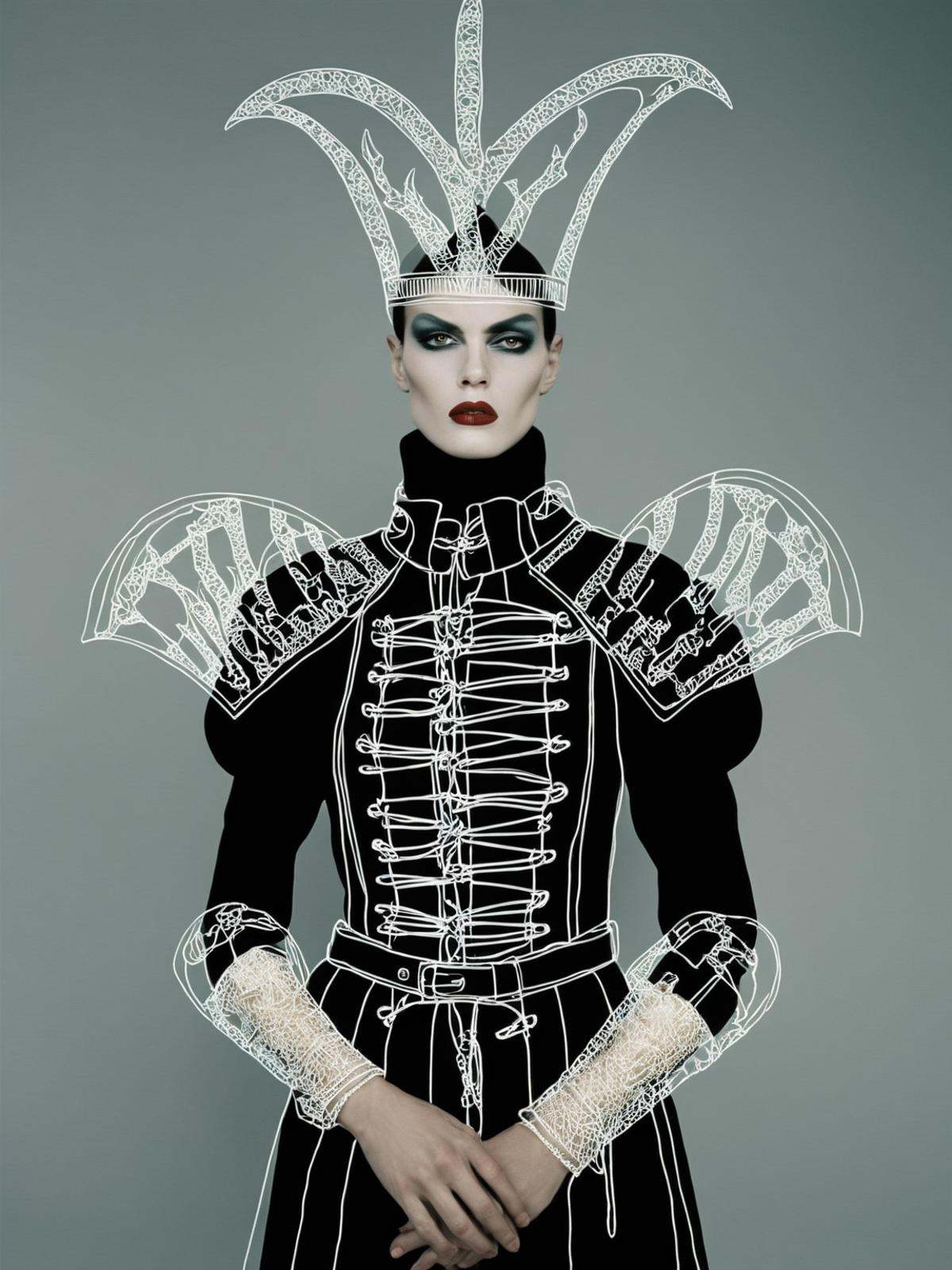 a fashion editorial style of a Executioner ,  Larry Roberts Salters on Tensor.Art