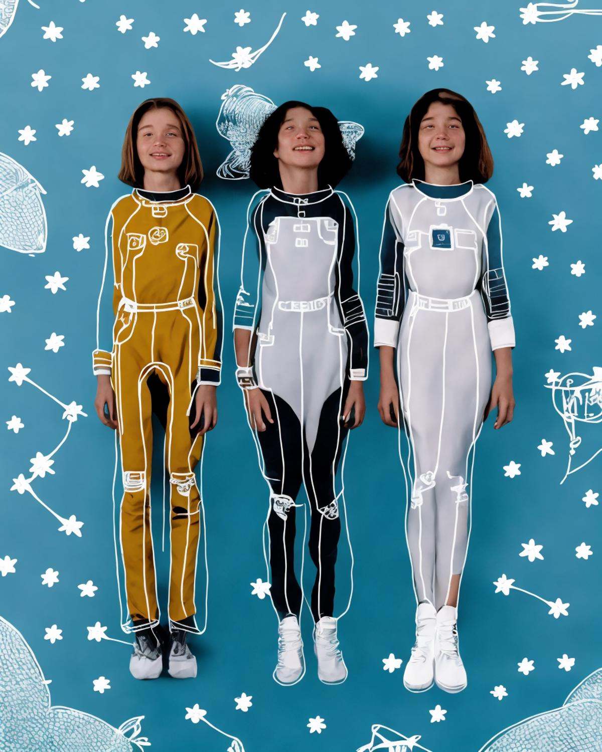 During a family dinner:1.1,  the astronaut:1.2 shares stories:1.15 of their celestial adventures,  connecting generations...