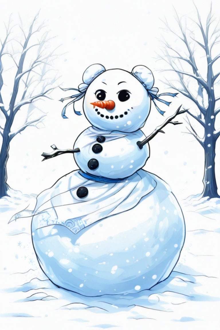 snowman_costume,  masterpiece,  best quality on Tensor.Art