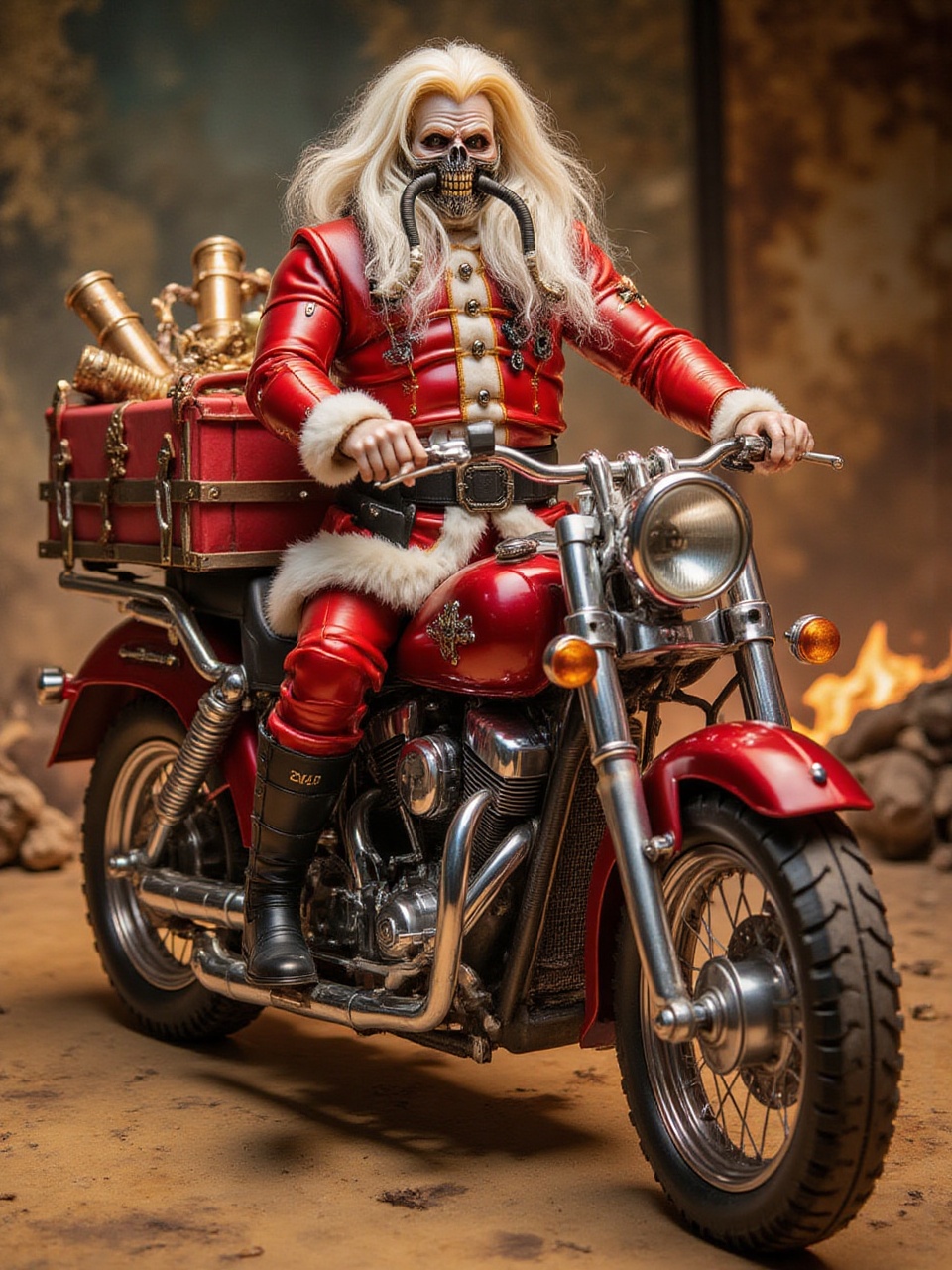 IMMORTANT JOE,  santa dress,  metallic on Tensor.Art