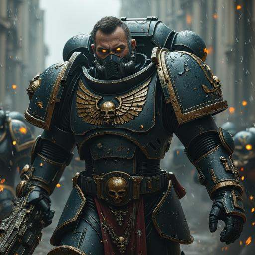 warhammer 40k,  gauntlets,  male focus on Tensor.Art