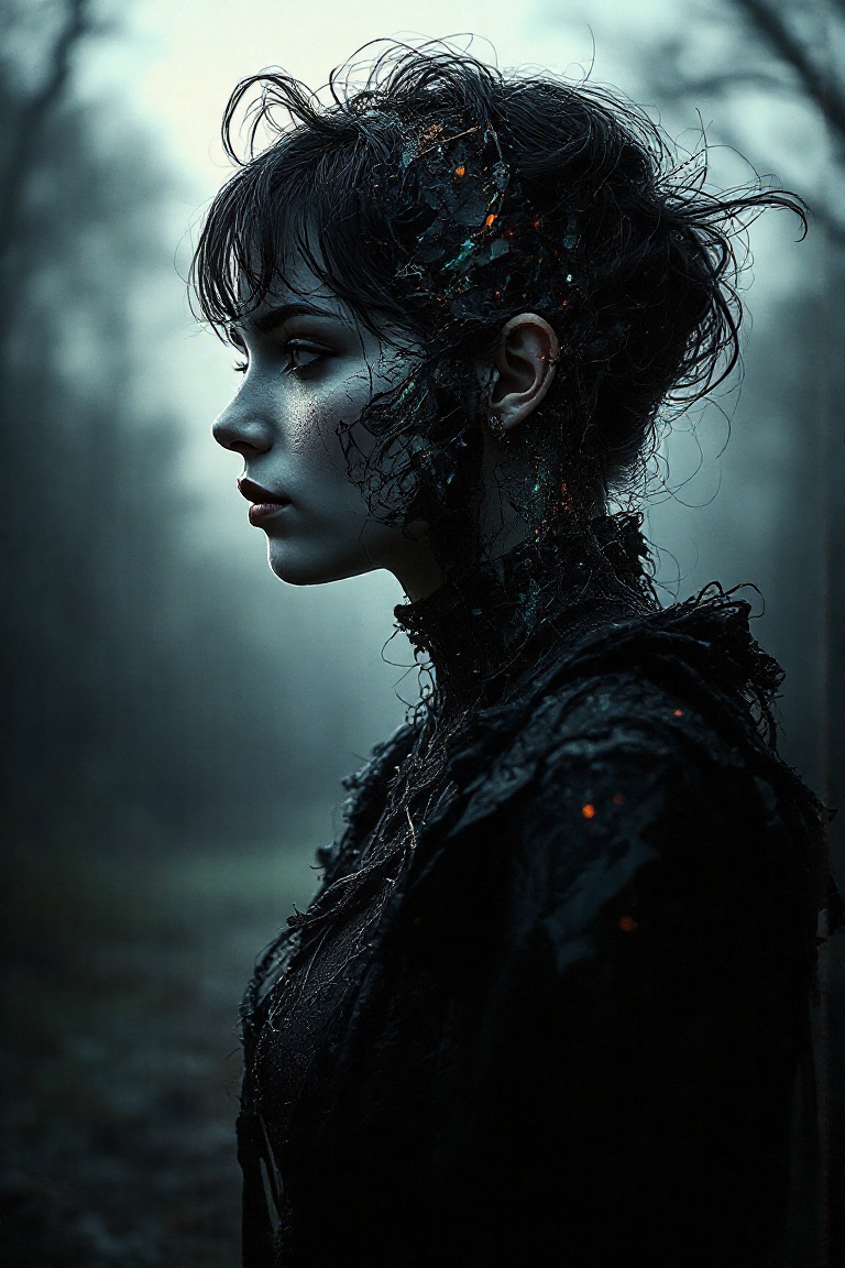 glitch girl,  by Anna Dittmann,  cgsociety on Tensor.Art