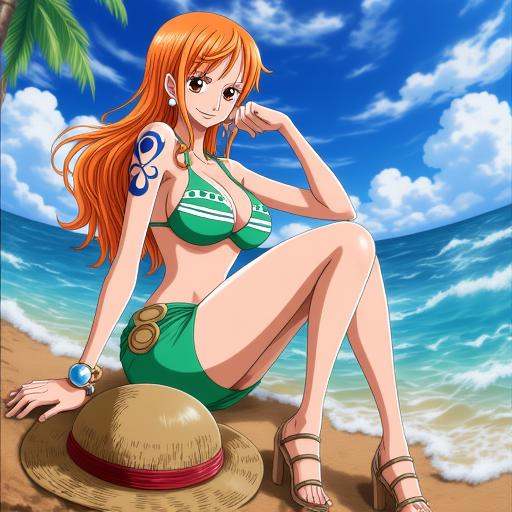 nami,  one piece,  1girl on Tensor.Art
