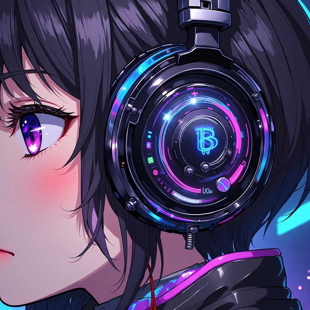 Custom in ear monitors anime style on Tensor.Art