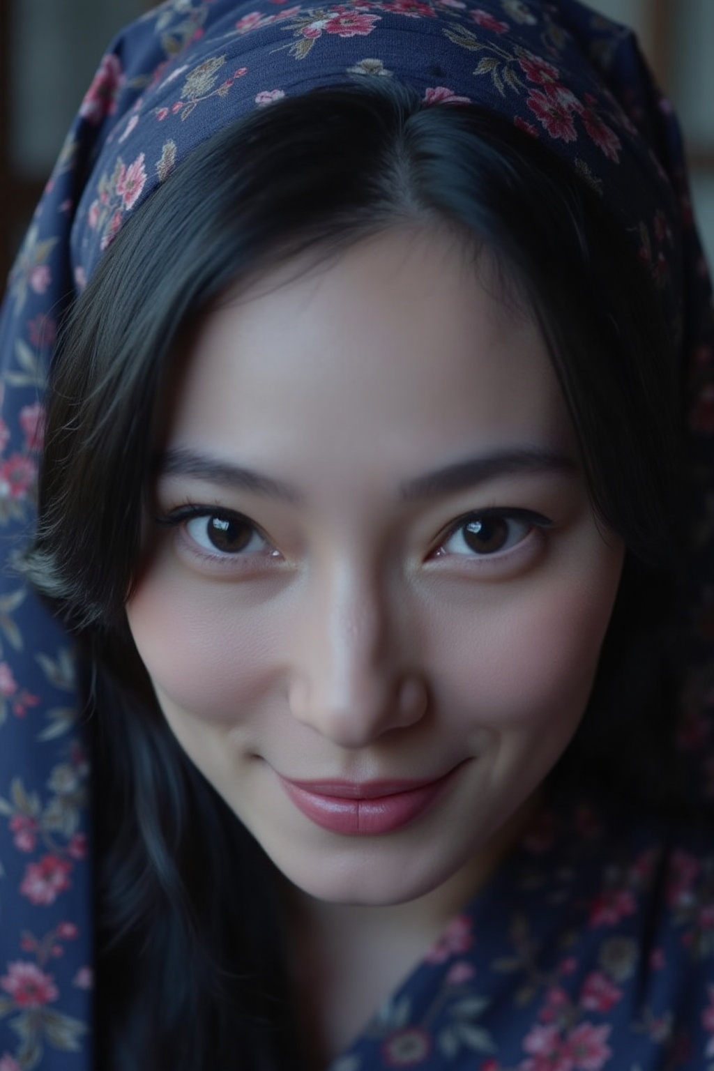 young woman,  jade eyes in a close-up portrait. Show the smooth white skin,  blushed Face on Tensor.Art