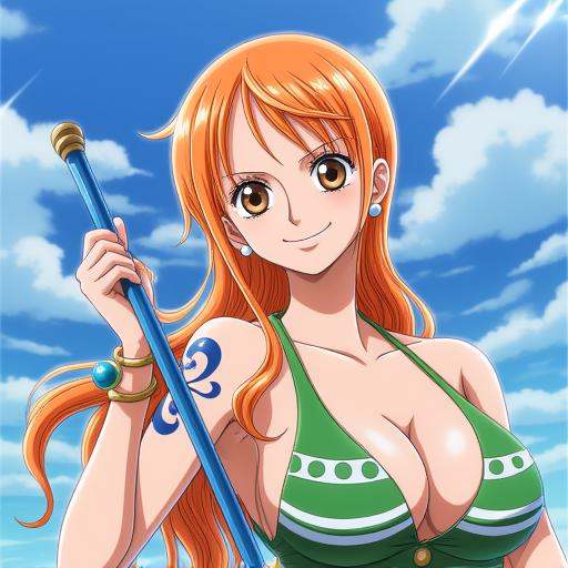 nami,  one piece,  1girl on Tensor.Art