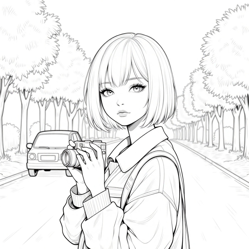 1girl,  solo,  looking at viewer on Tensor.Art
