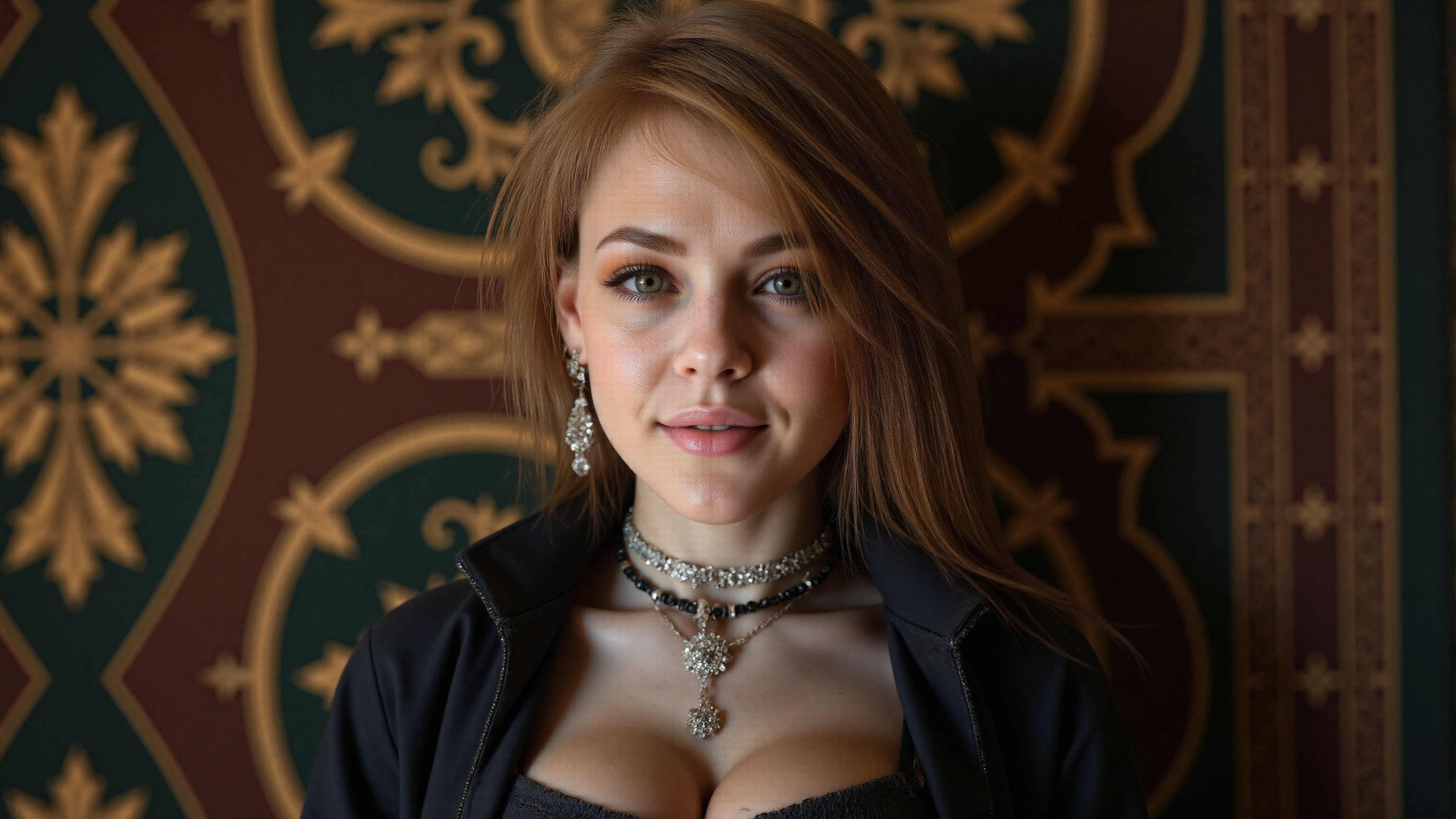 Here is the prompt: Create a photorealistic masterpiece in UHD 16k resolution. Depict Viola-2_7_1,  a young gothic beauty,...
