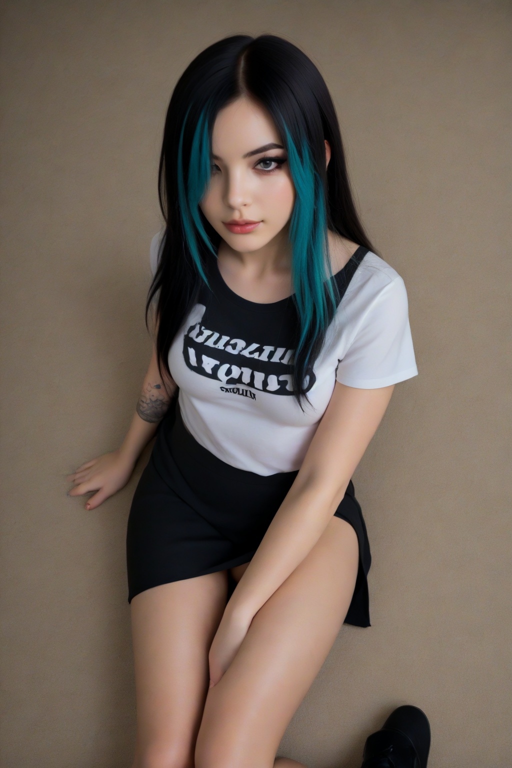 1girl,  18yo,  emo on Tensor.Art