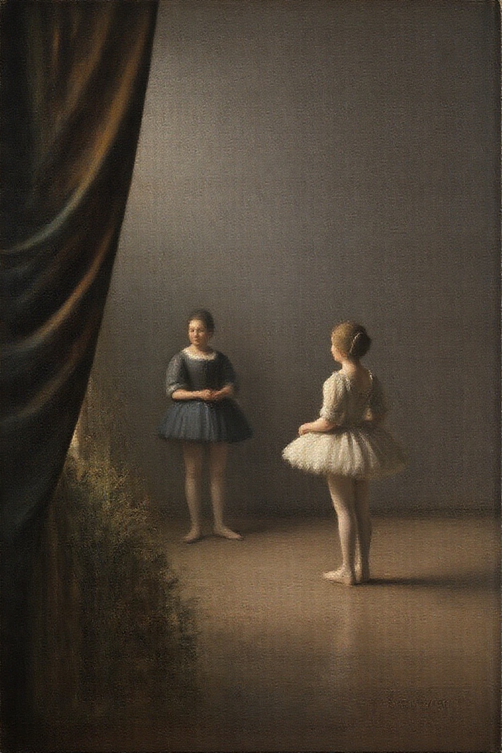 janver1 oil painting. a ballet dancing scene from Swam Lake by Tchaikovsky on Tensor.Art
