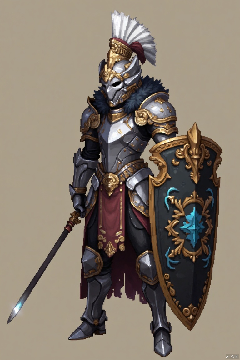 Pixel style,1girl,armor
