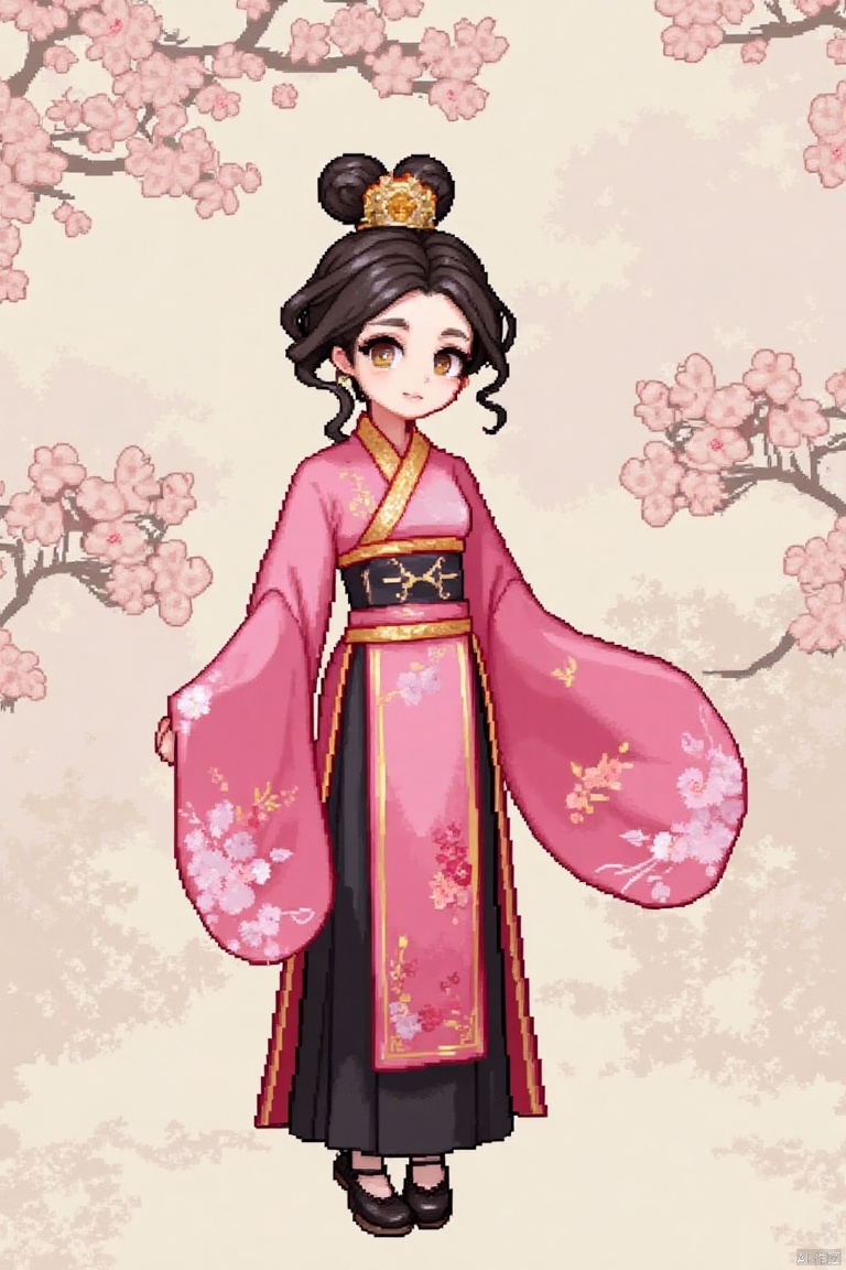 Pixel style,1girl,chinese clothes_7XZ