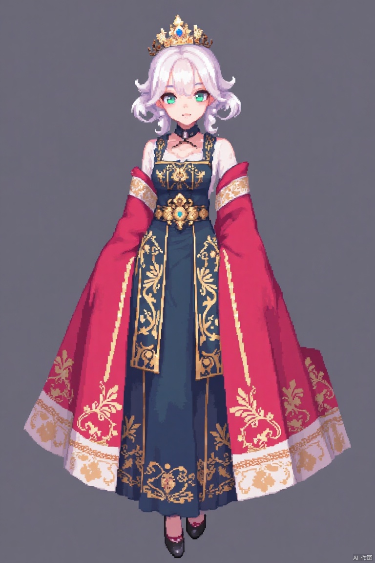 Pixel style,1girl,Fancy clothes