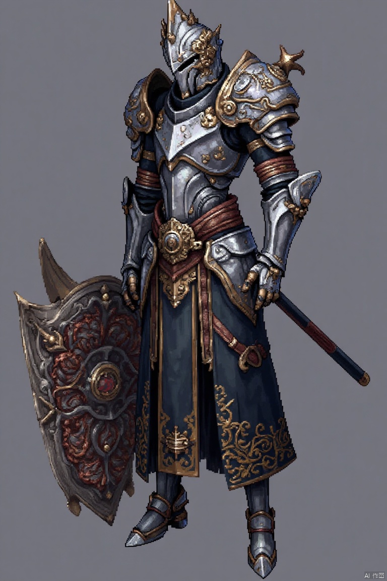 Pixel style,1girl,armor