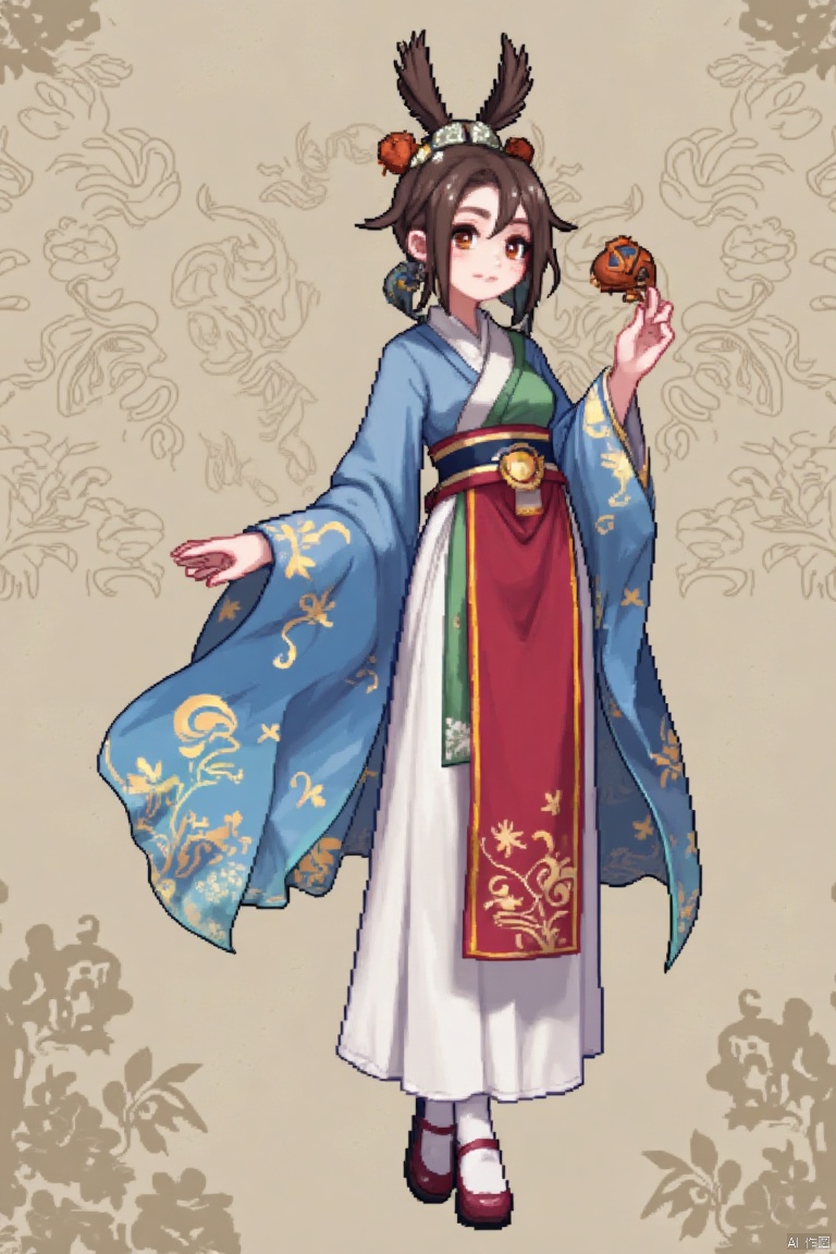 Pixel style,1girl,chinese clothes_7XZ
