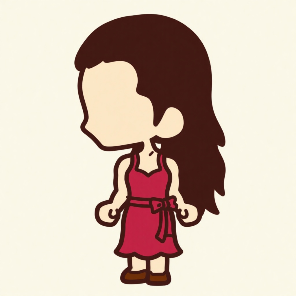 chibi_style,  cartoon drawing of Angelina Jolie on Tensor.Art