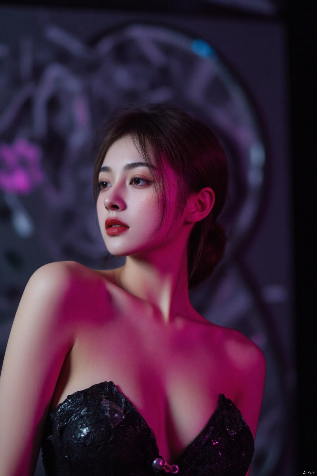 A photograph of beautiful hubggirl, (super realistic, best quality:1.25), depth, cinematic light,