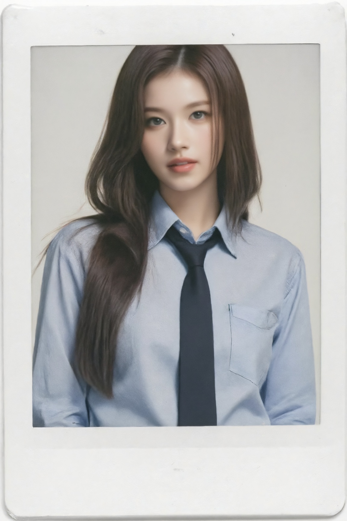 polaroid photo,  looking at viewer,  1girl on Tensor.Art