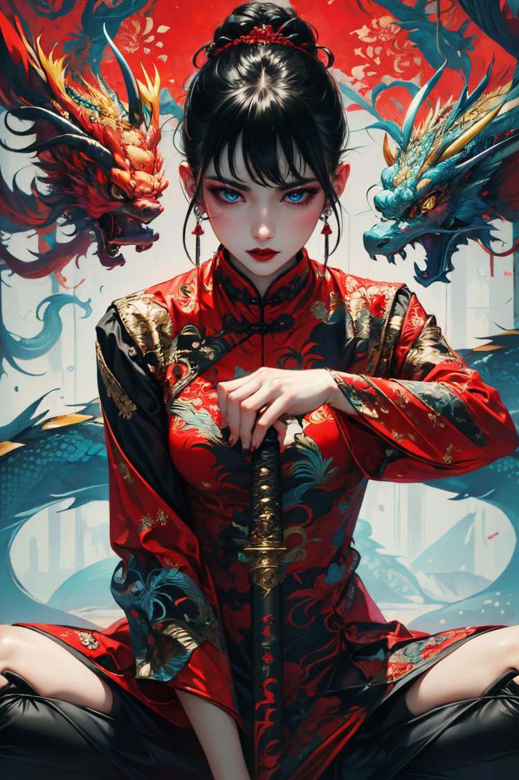 绪儿-武士少女V2 xuer ai yazawa style girl by B站绪儿已成精 on Tensor.Art