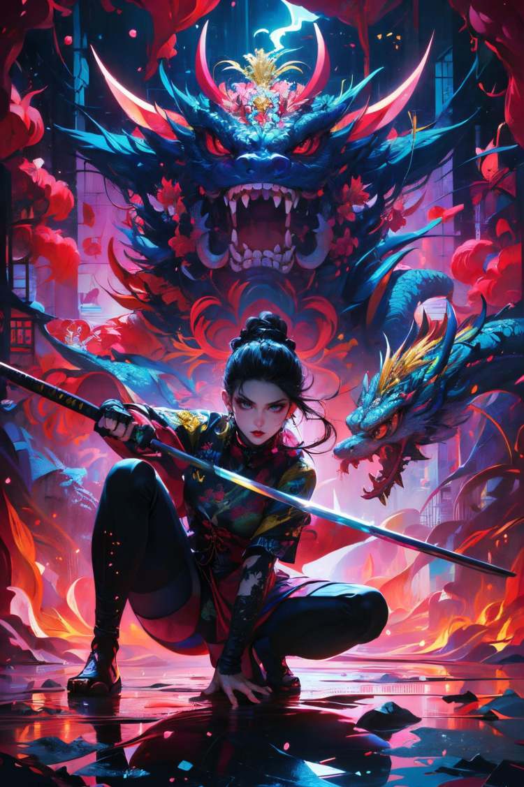 绪儿-武士少女V2 xuer ai yazawa style girl by B站绪儿已成精 on Tensor.Art