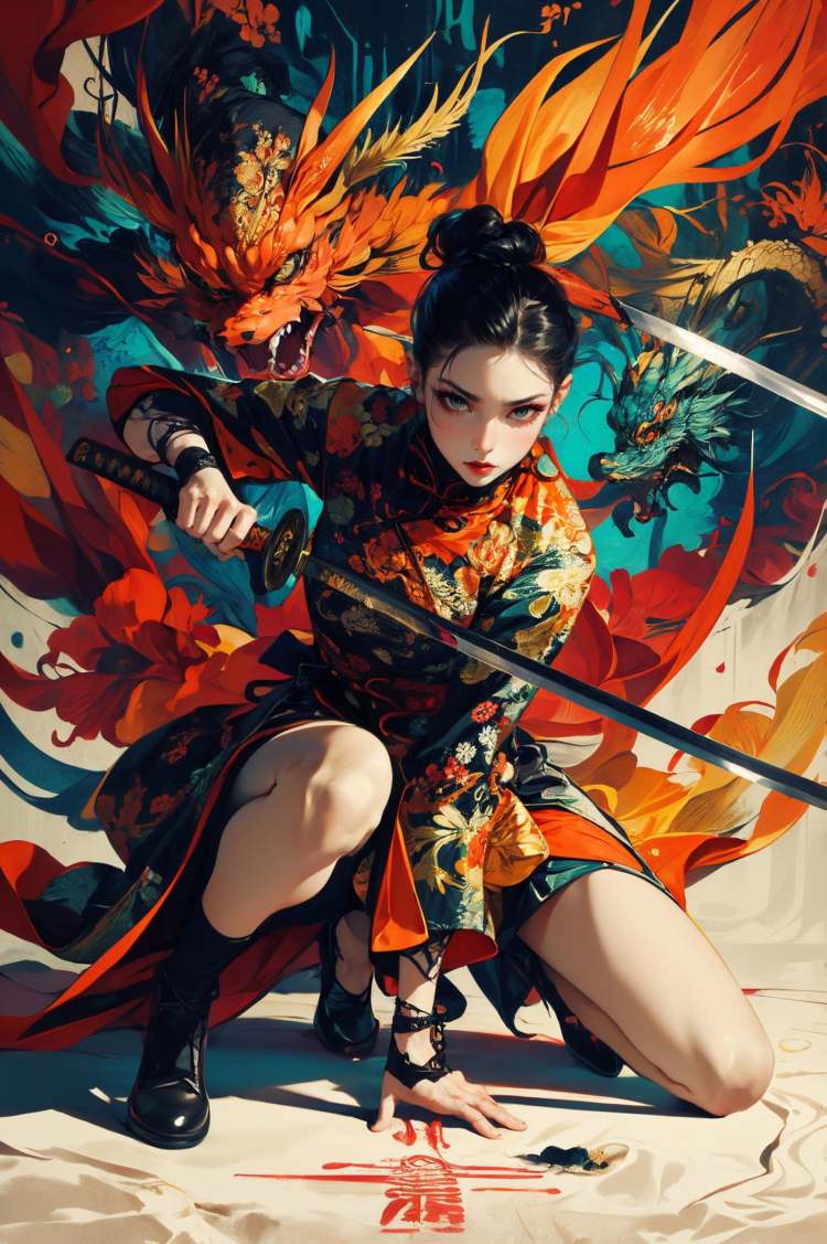 绪儿-武士少女V2 xuer ai yazawa style girl by B站绪儿已成精 on Tensor.Art