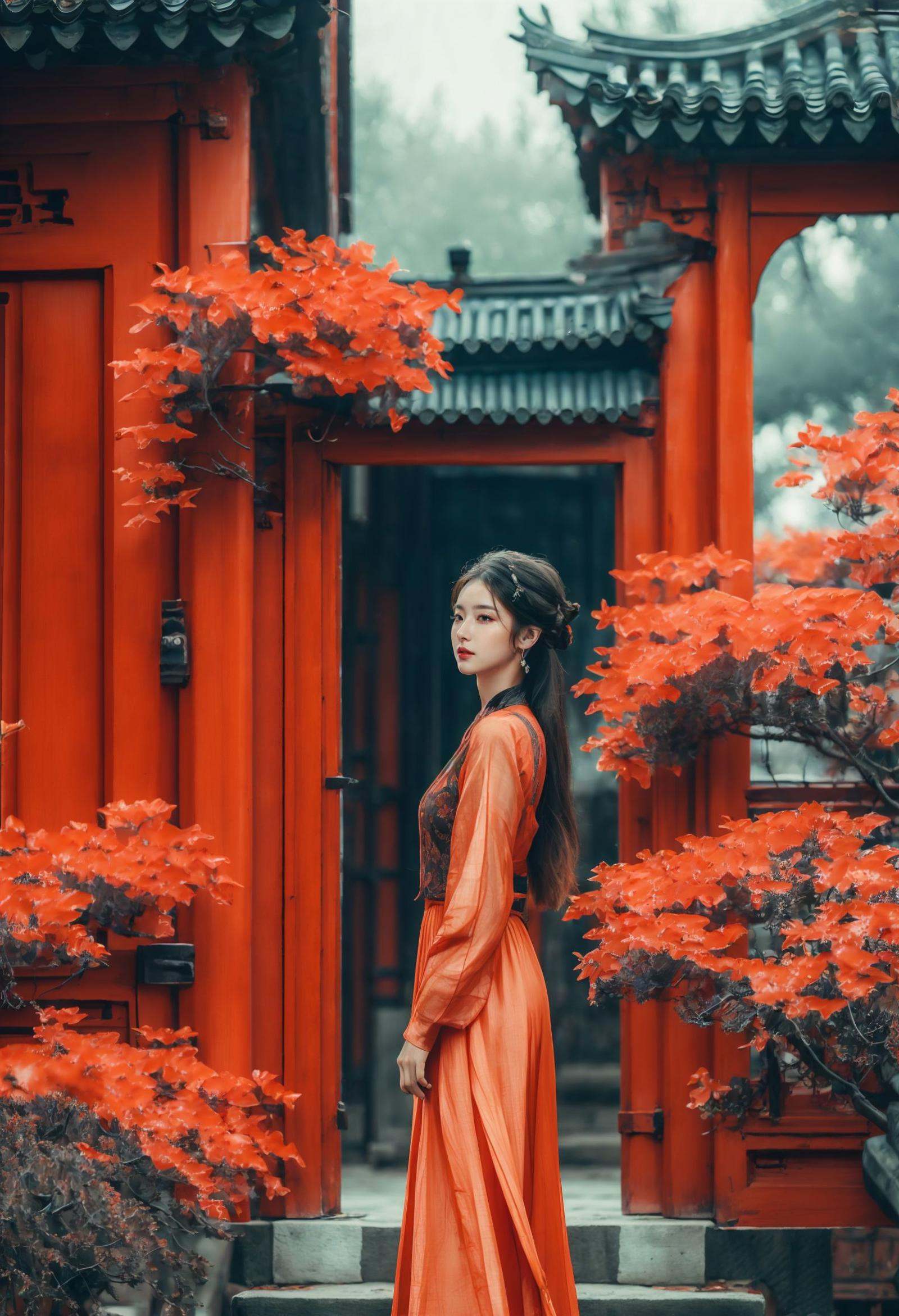 <lora:绪儿-宫xuer Palace gate:0.8>,
