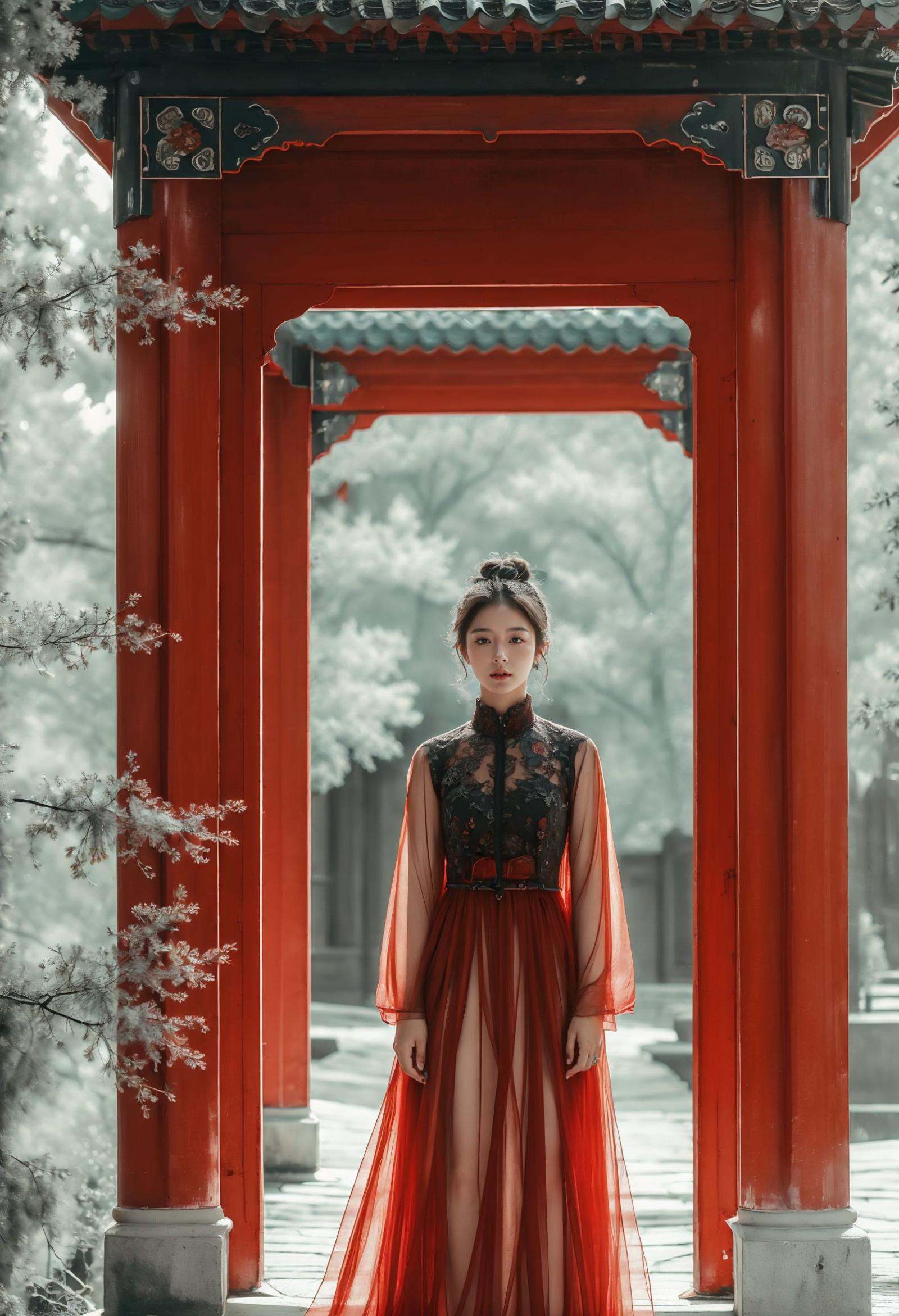 <lora:绪儿-宫xuer Palace gate:0.8>,