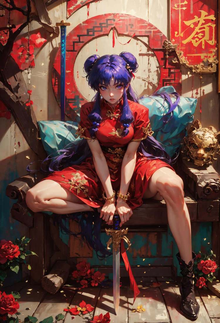 绪儿珊璞乱马1\ 2 shampoo \(ranma 1/2\) by B站绪儿已成精 on Tensor.Art