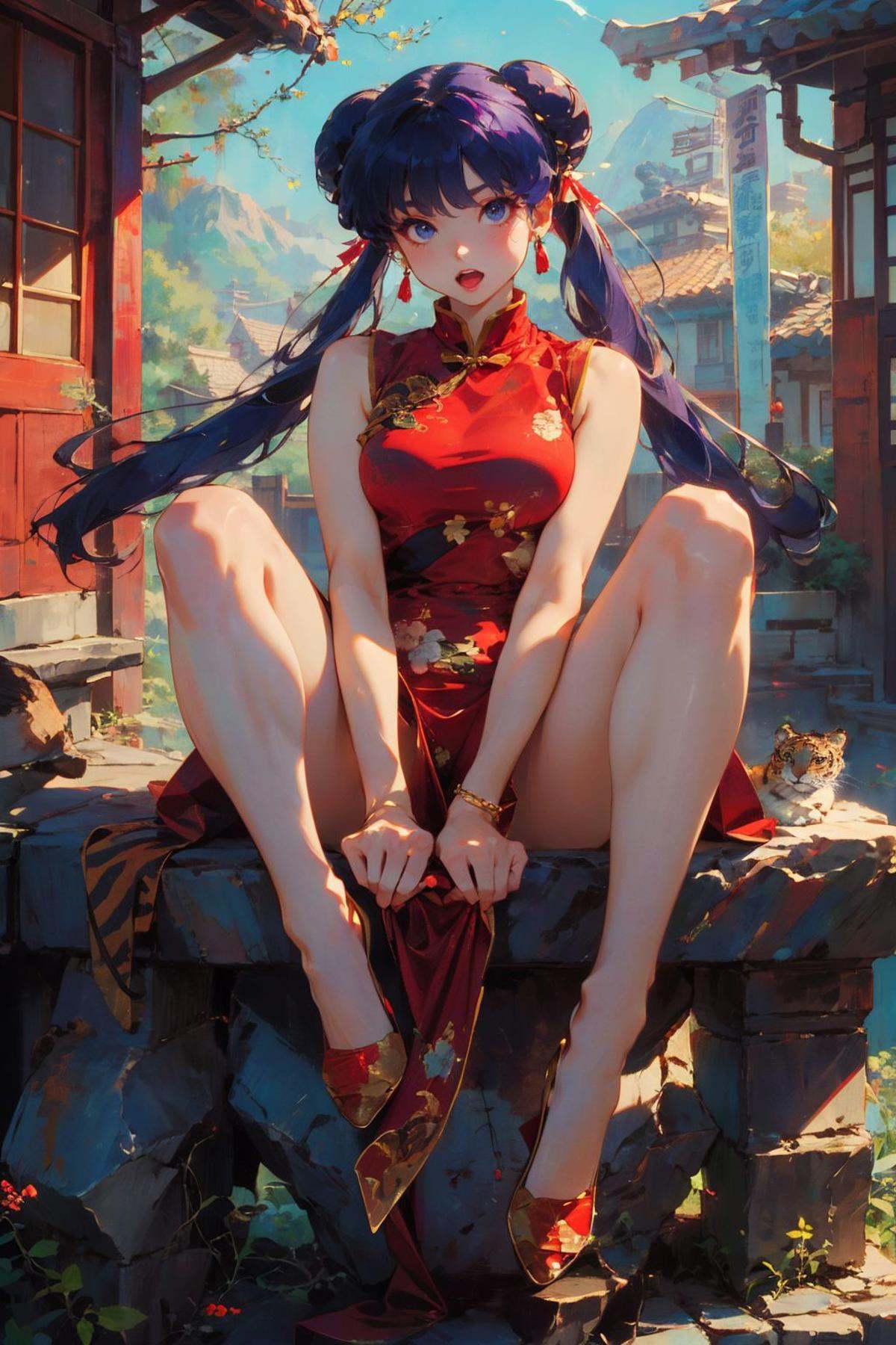 xuer Shampoo,  1girl,  tiger by B站绪儿已成精 on Tensor.Art