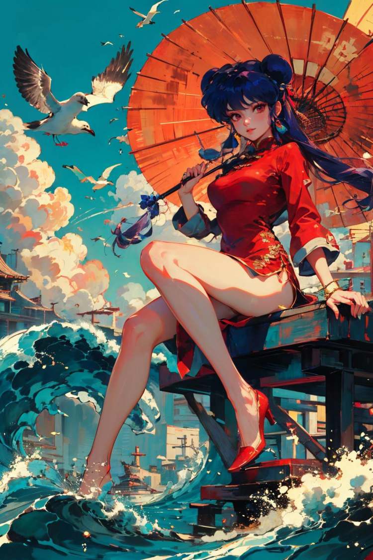 绪儿珊璞乱马1\ 2 shampoo \(ranma 1/2\) by B站绪儿已成精 on Tensor.Art